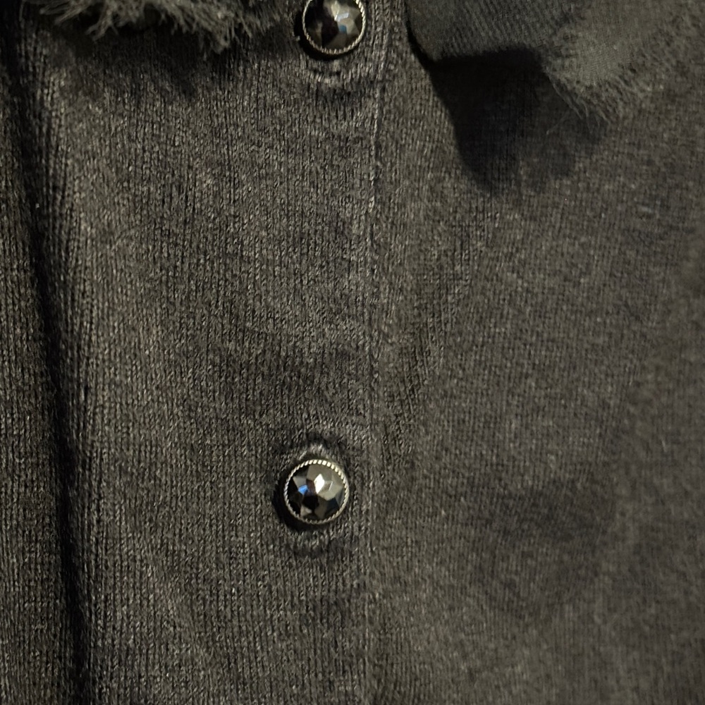 Express Black Ruffled Cardigan - Picture 5 of 5